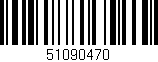 Código de barras (EAN, GTIN, SKU, ISBN): '51090470'