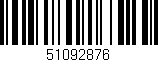 Código de barras (EAN, GTIN, SKU, ISBN): '51092876'