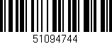 Código de barras (EAN, GTIN, SKU, ISBN): '51094744'