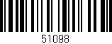 Código de barras (EAN, GTIN, SKU, ISBN): '51098'