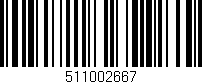 Código de barras (EAN, GTIN, SKU, ISBN): '511002667'