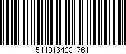 Código de barras (EAN, GTIN, SKU, ISBN): '5110164231761'