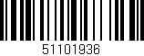 Código de barras (EAN, GTIN, SKU, ISBN): '51101936'