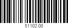 Código de barras (EAN, GTIN, SKU, ISBN): '51102.00'