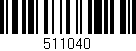 Código de barras (EAN, GTIN, SKU, ISBN): '511040'
