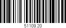 Código de barras (EAN, GTIN, SKU, ISBN): '51109.20'