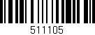 Código de barras (EAN, GTIN, SKU, ISBN): '511105'