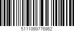 Código de barras (EAN, GTIN, SKU, ISBN): '5111089776962'