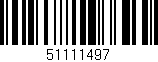 Código de barras (EAN, GTIN, SKU, ISBN): '51111497'