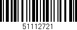 Código de barras (EAN, GTIN, SKU, ISBN): '51112721'