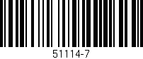 Código de barras (EAN, GTIN, SKU, ISBN): '51114-7'