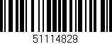 Código de barras (EAN, GTIN, SKU, ISBN): '51114829'