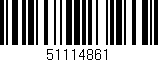 Código de barras (EAN, GTIN, SKU, ISBN): '51114861'