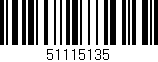 Código de barras (EAN, GTIN, SKU, ISBN): '51115135'