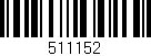 Código de barras (EAN, GTIN, SKU, ISBN): '511152'