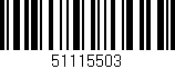 Código de barras (EAN, GTIN, SKU, ISBN): '51115503'