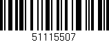 Código de barras (EAN, GTIN, SKU, ISBN): '51115507'