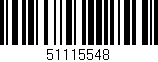 Código de barras (EAN, GTIN, SKU, ISBN): '51115548'
