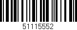 Código de barras (EAN, GTIN, SKU, ISBN): '51115552'