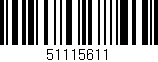 Código de barras (EAN, GTIN, SKU, ISBN): '51115611'