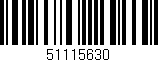 Código de barras (EAN, GTIN, SKU, ISBN): '51115630'