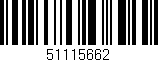 Código de barras (EAN, GTIN, SKU, ISBN): '51115662'