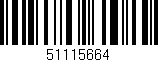 Código de barras (EAN, GTIN, SKU, ISBN): '51115664'
