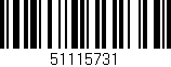 Código de barras (EAN, GTIN, SKU, ISBN): '51115731'