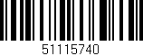 Código de barras (EAN, GTIN, SKU, ISBN): '51115740'