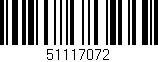 Código de barras (EAN, GTIN, SKU, ISBN): '51117072'