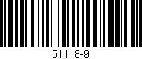Código de barras (EAN, GTIN, SKU, ISBN): '51118-9'