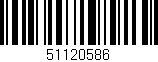 Código de barras (EAN, GTIN, SKU, ISBN): '51120586'