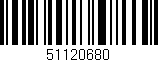 Código de barras (EAN, GTIN, SKU, ISBN): '51120680'