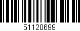 Código de barras (EAN, GTIN, SKU, ISBN): '51120699'