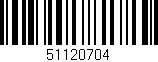 Código de barras (EAN, GTIN, SKU, ISBN): '51120704'