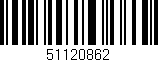Código de barras (EAN, GTIN, SKU, ISBN): '51120862'