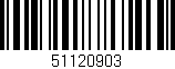 Código de barras (EAN, GTIN, SKU, ISBN): '51120903'