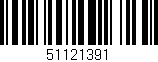 Código de barras (EAN, GTIN, SKU, ISBN): '51121391'