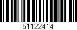 Código de barras (EAN, GTIN, SKU, ISBN): '51122414'