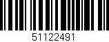 Código de barras (EAN, GTIN, SKU, ISBN): '51122491'