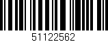 Código de barras (EAN, GTIN, SKU, ISBN): '51122562'
