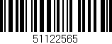 Código de barras (EAN, GTIN, SKU, ISBN): '51122565'