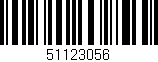 Código de barras (EAN, GTIN, SKU, ISBN): '51123056'