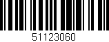 Código de barras (EAN, GTIN, SKU, ISBN): '51123060'