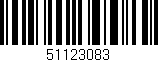 Código de barras (EAN, GTIN, SKU, ISBN): '51123083'