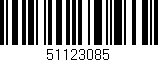 Código de barras (EAN, GTIN, SKU, ISBN): '51123085'