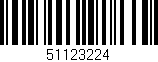 Código de barras (EAN, GTIN, SKU, ISBN): '51123224'
