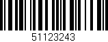 Código de barras (EAN, GTIN, SKU, ISBN): '51123243'
