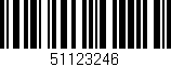 Código de barras (EAN, GTIN, SKU, ISBN): '51123246'
