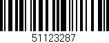 Código de barras (EAN, GTIN, SKU, ISBN): '51123287'